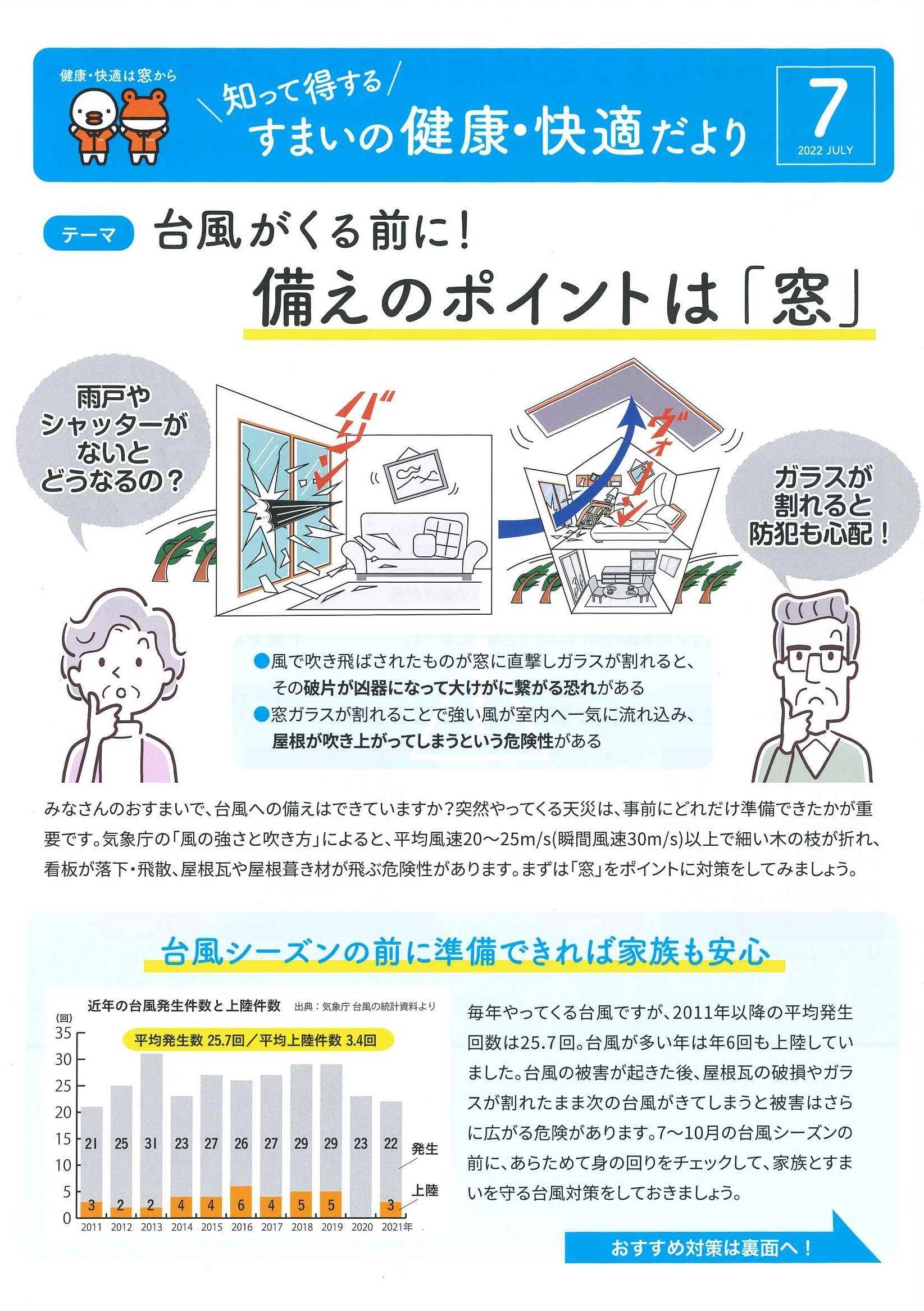 すまいの健康・快適だより＊7月＊ 大平トーヨー住器のブログ 写真1