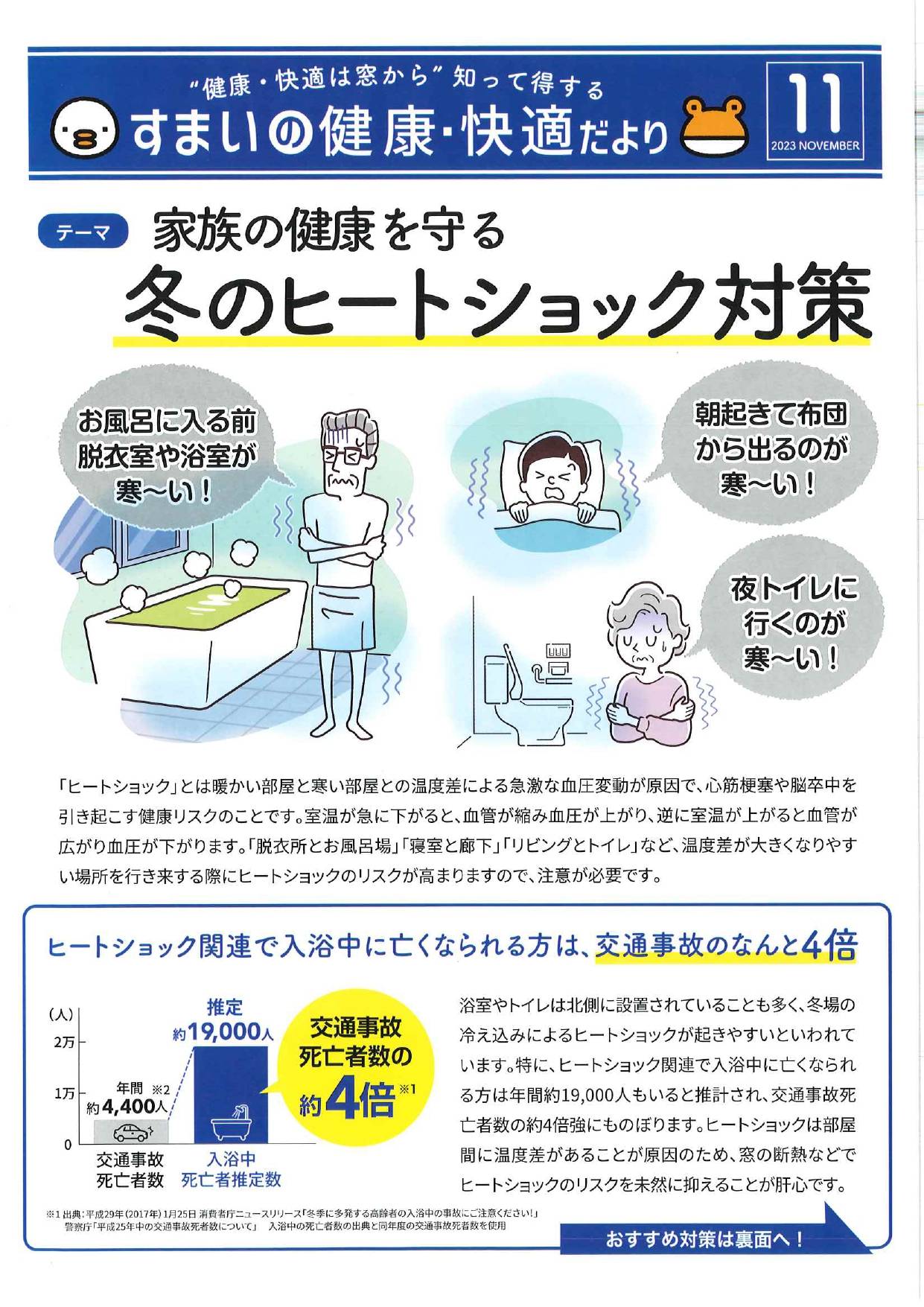 すまいの健康・快適だより11月🐸 ウィーテックのブログ 写真1