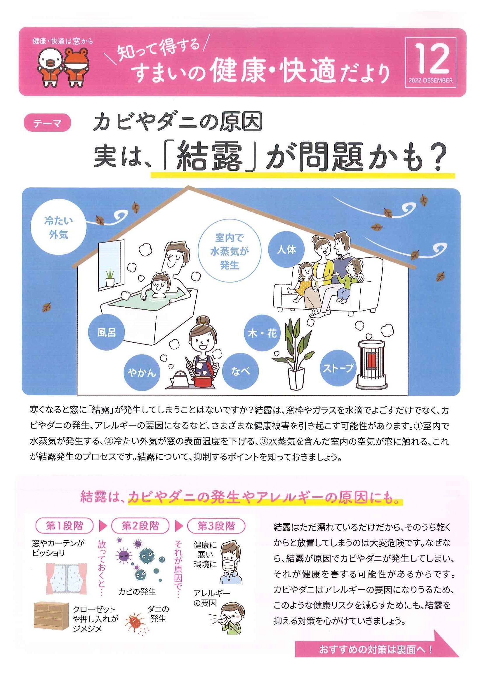 カビやダニの原因 実は「結露」が問題かも？ 山装 リニューアル事業部のブログ 写真1