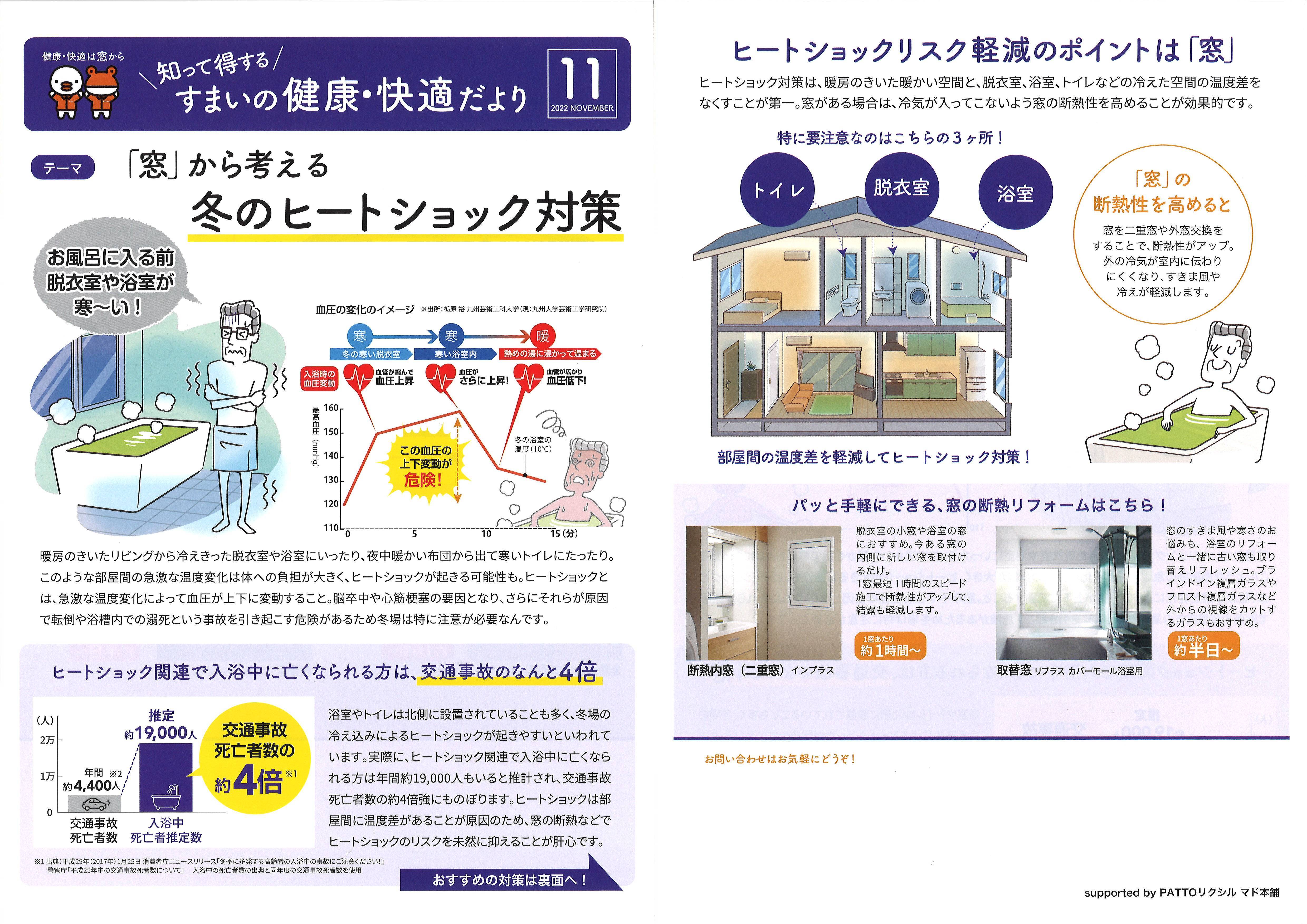 すまいの健康・快適だより　１１月号 かがみ屋硝子店のイベントキャンペーン 写真1