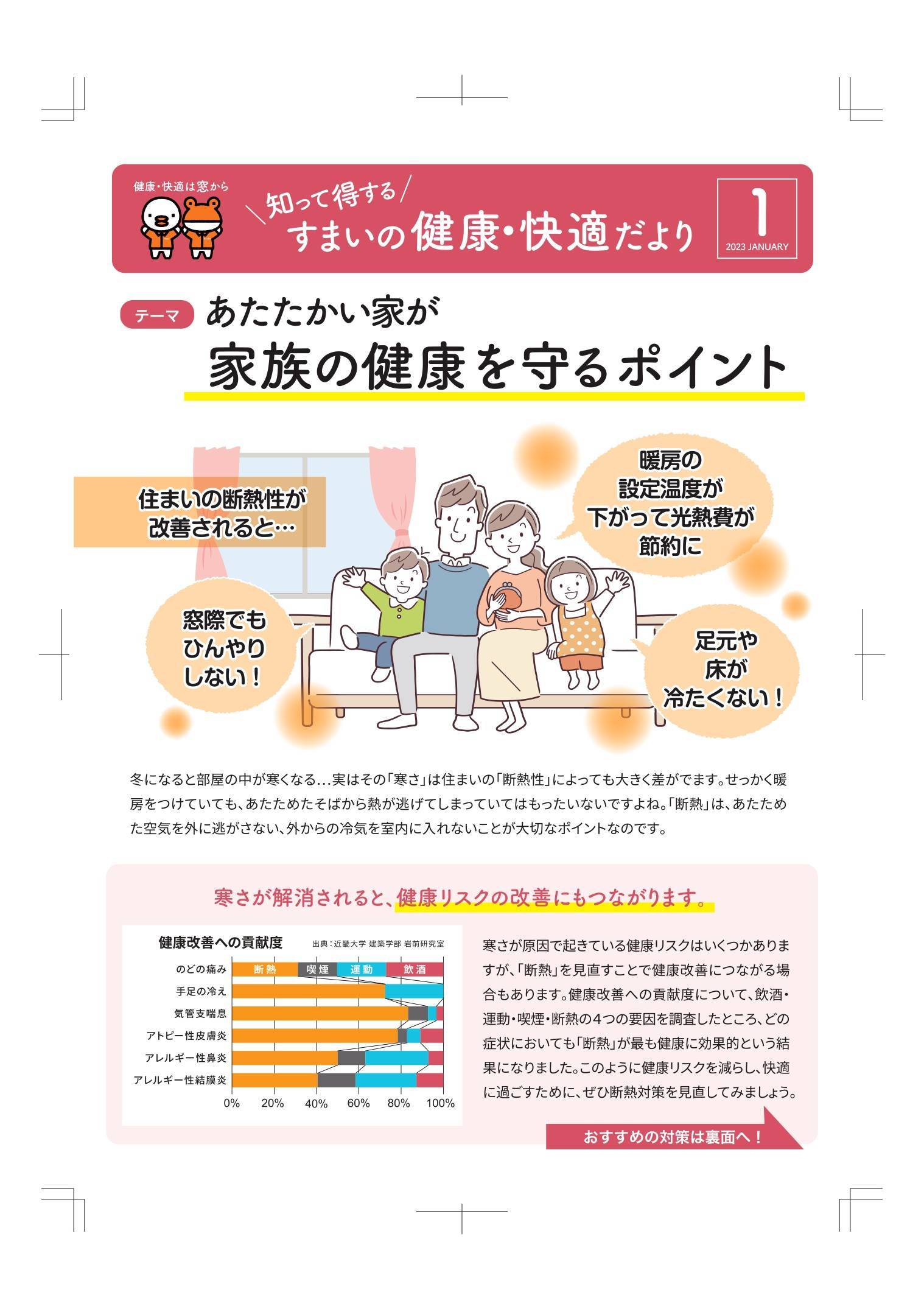 すまいの健康・快適だより1月号 丸光トーヨーのブログ 写真1