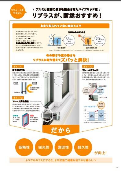 サッシ交換工事も補助金対象です。 NCCトーヨー住器 諏訪店のブログ 写真2