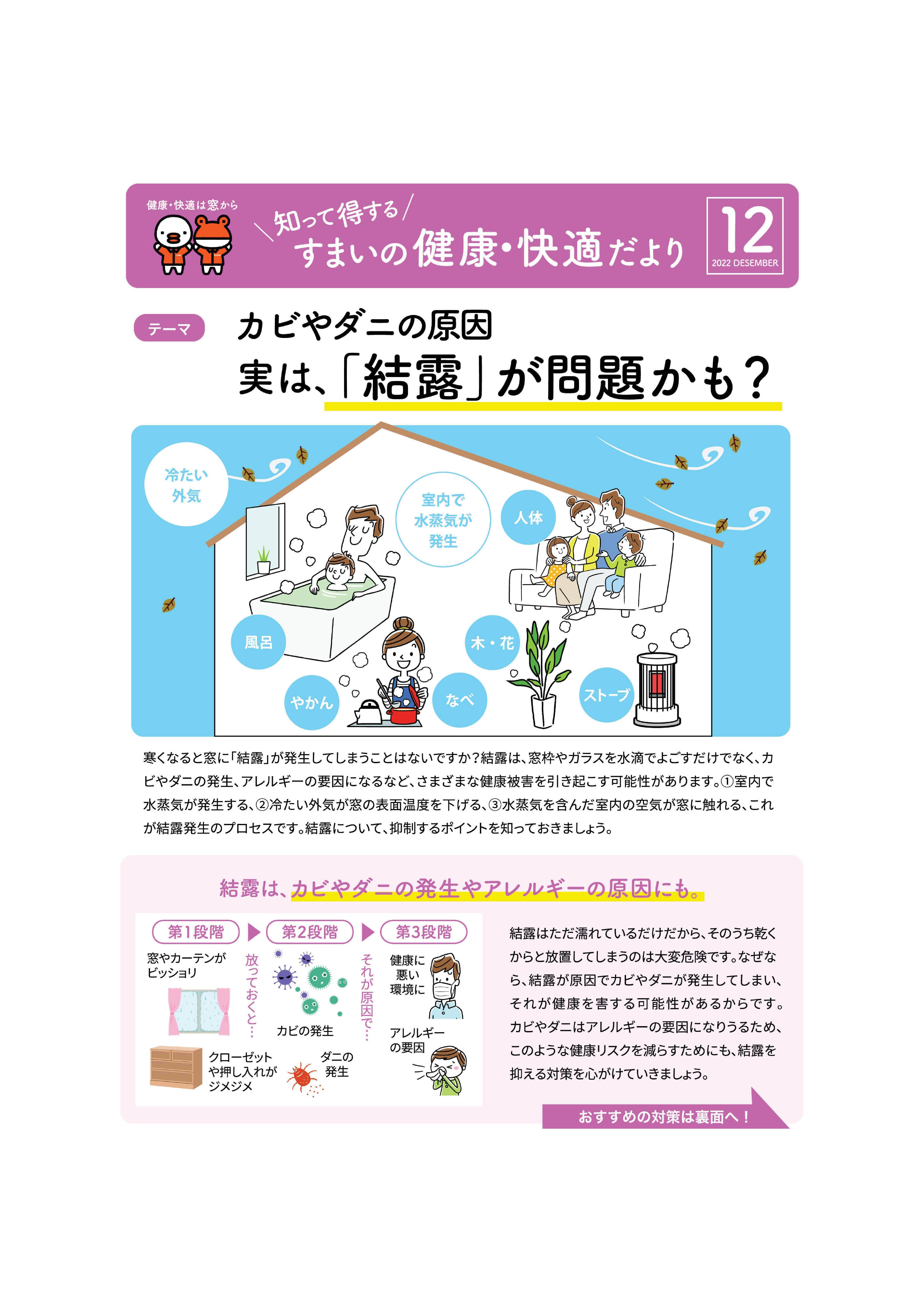 知って得する　すまいの健康・快適だより　12月号 伸興トーヨー住器のイベントキャンペーン 写真1