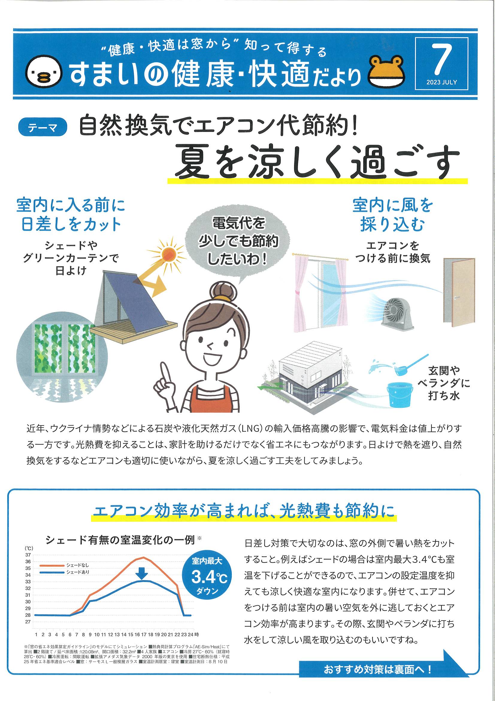 知って得する/すまいの健康・快適だより　2023.7 土佐トーヨー住器のイベントキャンペーン 写真1