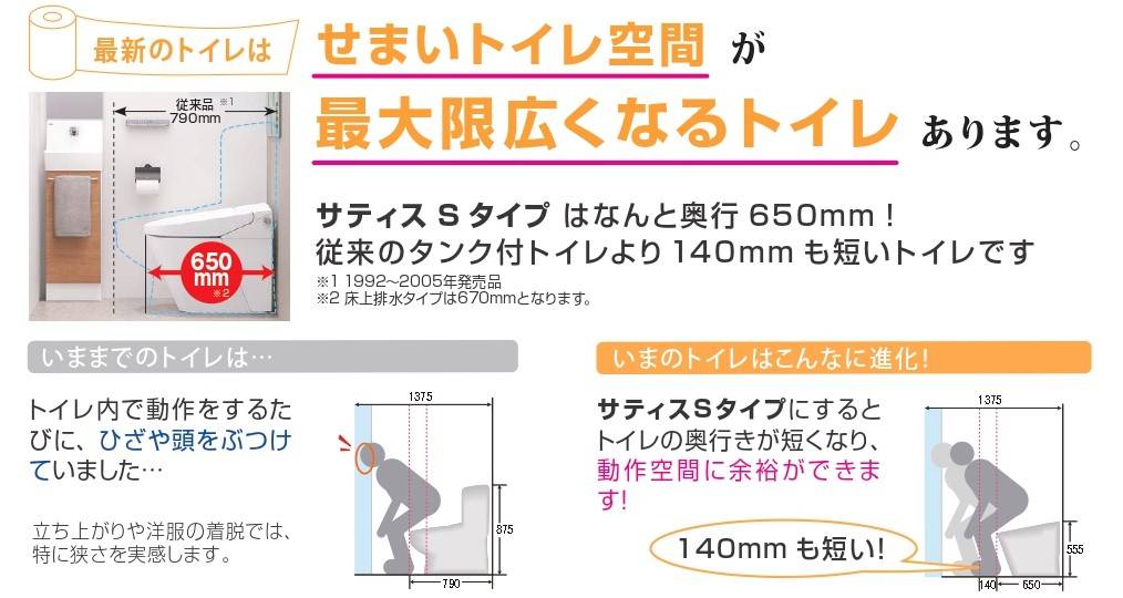 タンクレストイレで広々空間🚽！ 鎌田トーヨー住器のブログ 写真1