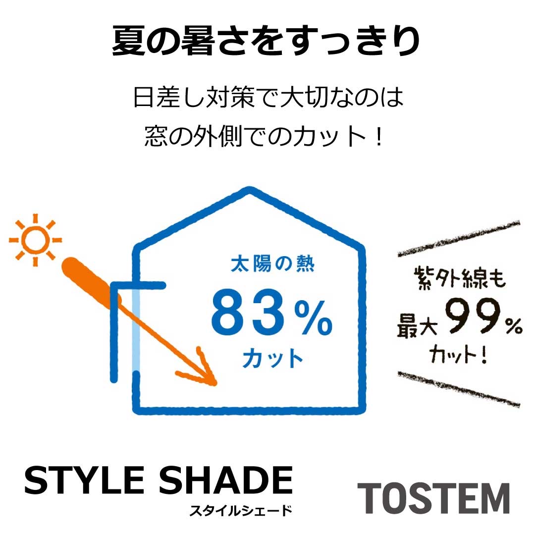 サン建材トーヨー住器の【福山市】「外付日よけスタイルシェードのメリットと魅力を徹底解説！」の施工事例詳細写真2