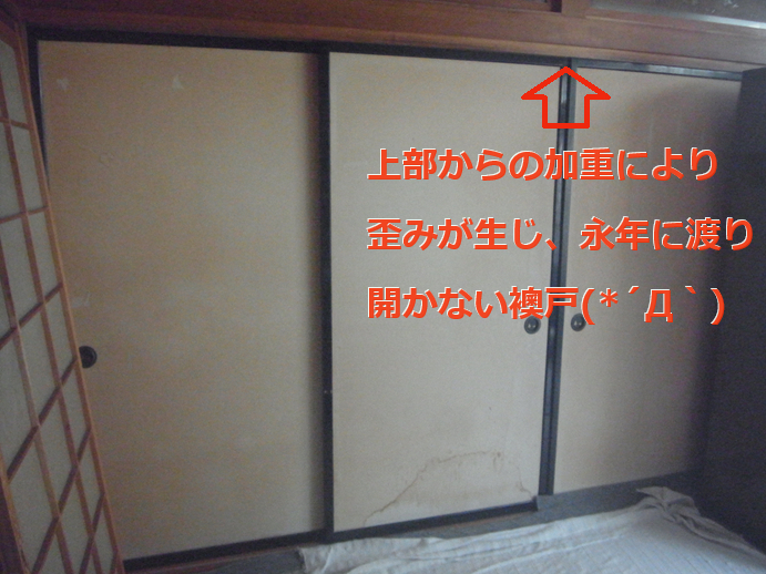 竹原屋本店の＃お悩み解決👉室内建具の作動不具合('◇')ゞの施工前の写真1