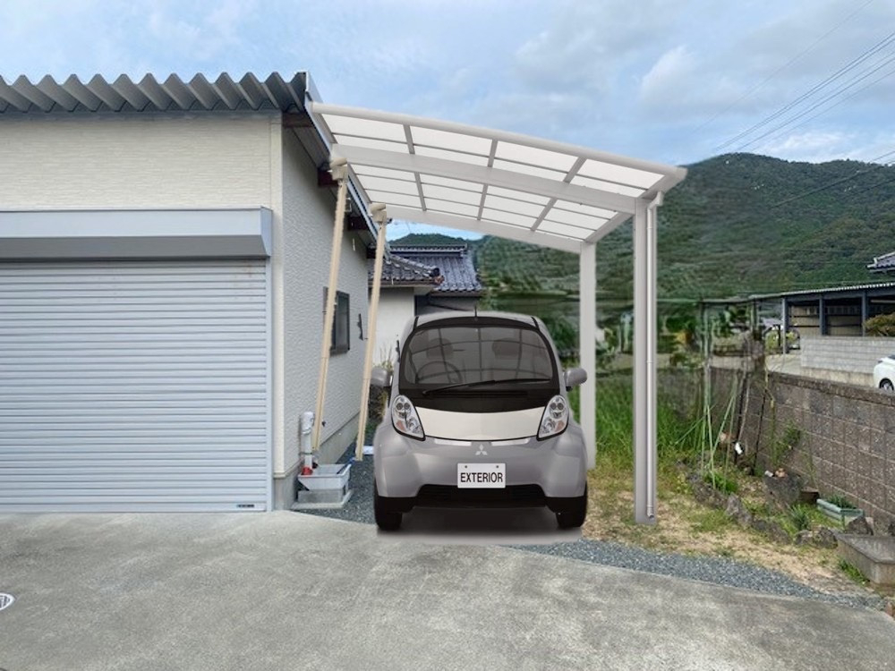 八鹿アルミ 福知山店の✨🚗【兵庫県朝来市】カーポート取付工事🚗✨の施工前の写真2