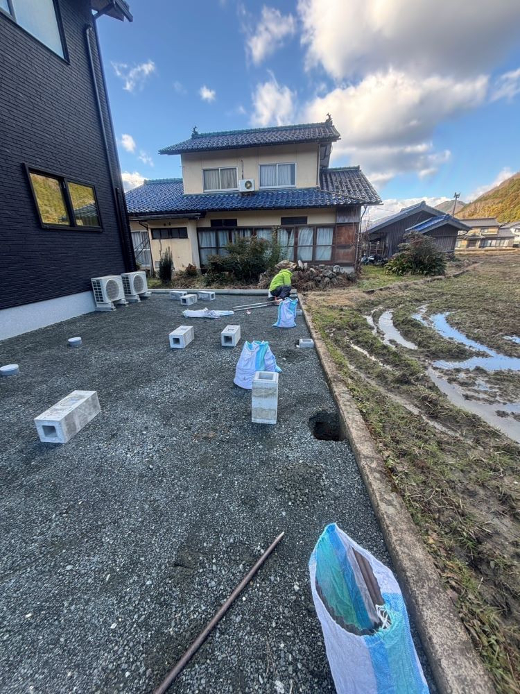 八鹿アルミ 福知山店の✨バスケ🏀の練習に！【フェンスの設置】✨の施工前の写真2