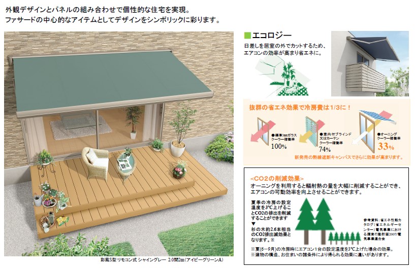 更埴トーヨー住器の日差しが強く、日除けが欲しいとのご要望(須坂市)の施工事例詳細写真1