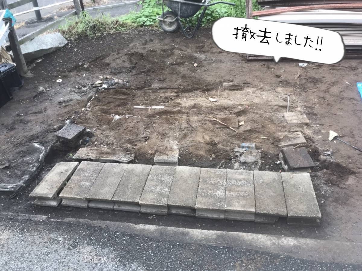 更埴トーヨー住器のゴミ置き場が劣化で錆びているので交換したいとご希望(千曲市)の施工前の写真2