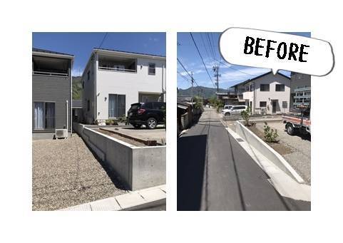 更埴トーヨー住器の子供がいるので落下防止のために柵を設置したいとご希望(上田市)の施工前の写真1