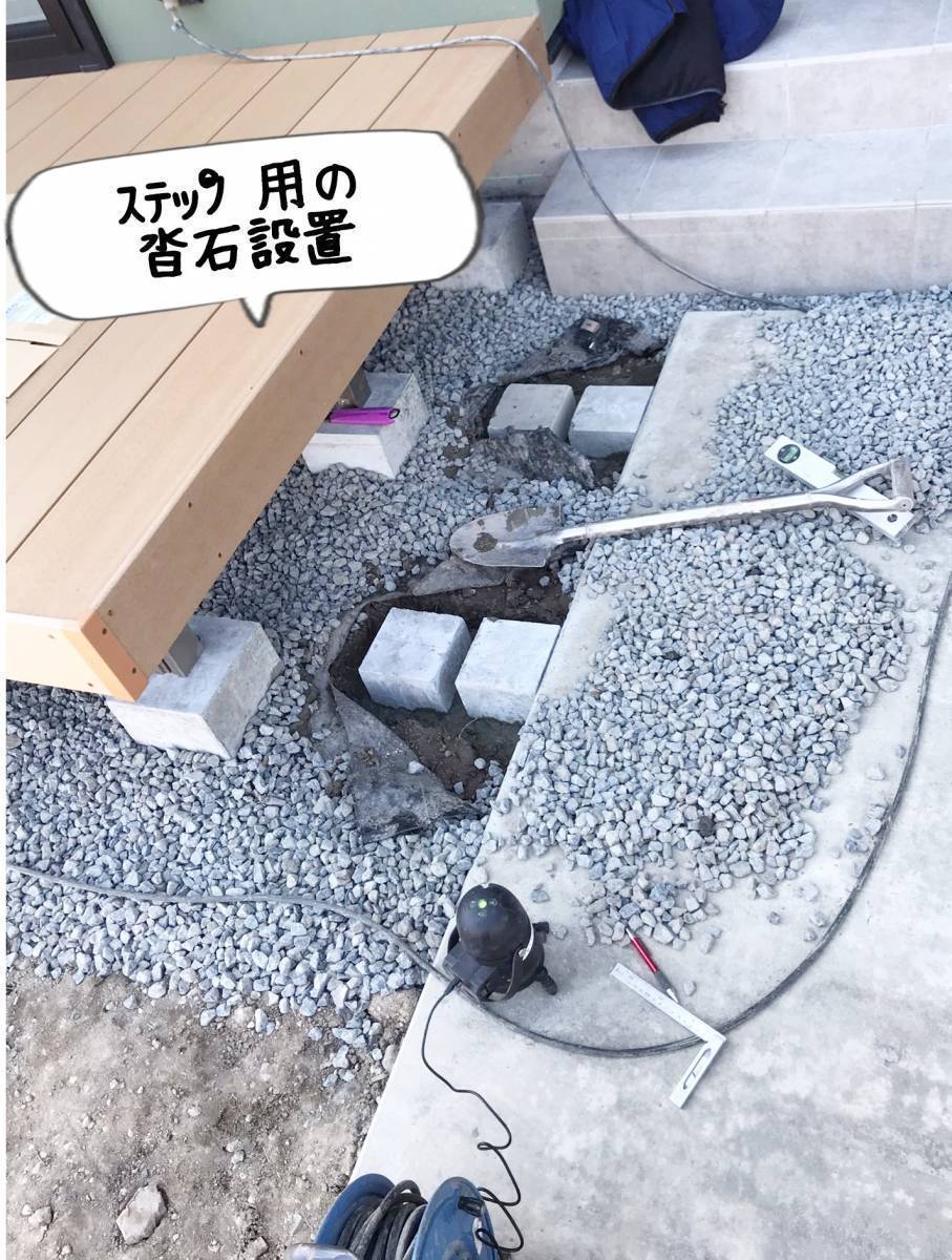 更埴トーヨー住器のお手入れが楽なウッドデッキを設置したいとご相談(長野市)の施工後の写真1