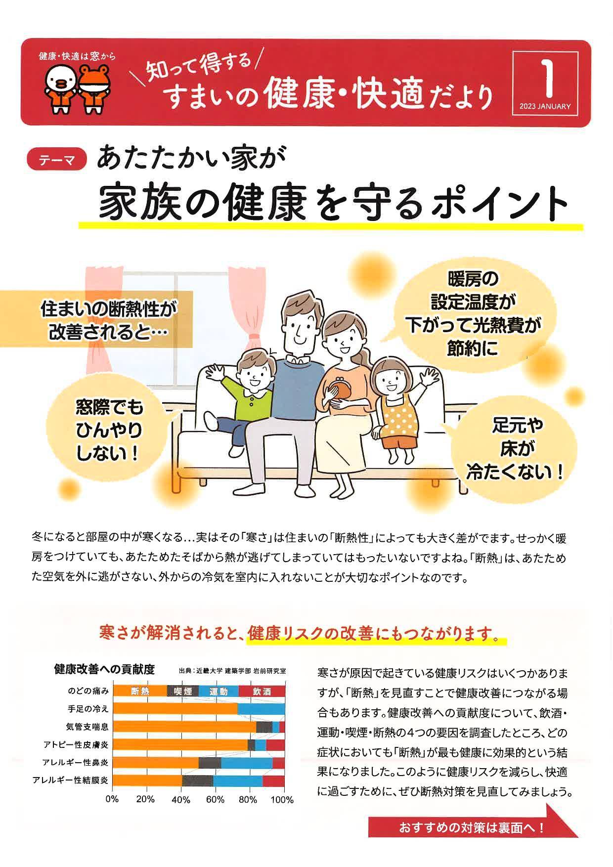 ◆住まいの健康・快適だより　2023　ＪＡＮＵＡＲＹ◆ イソベトーヨー住器のイベントキャンペーン 写真1