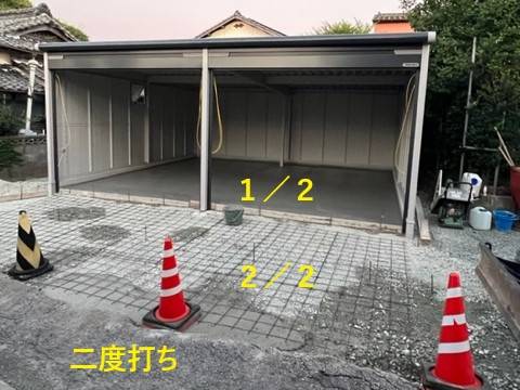 柳川サッシ販売の雨が降り　風が吹き　泣きたい車体　風強い雨の日は躰も濡れる　屋根かけて　壁建てて　愛車には　がれ～じの施工後の写真3