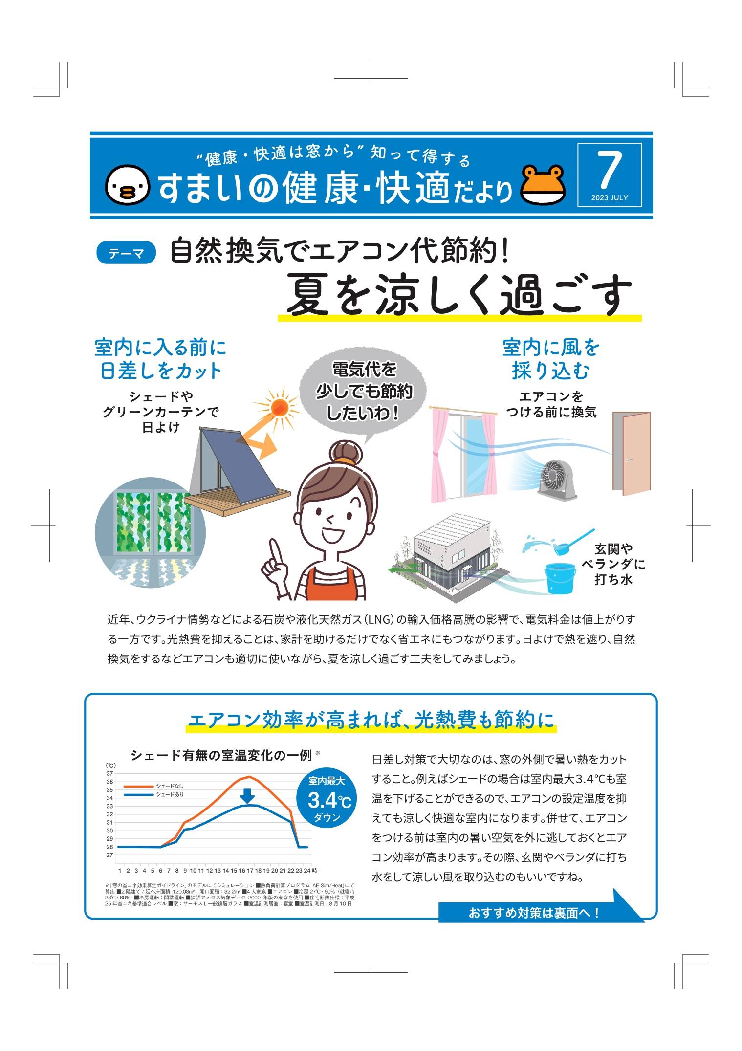 すまいの健康・快適だより7月号 丸光トーヨーのブログ 写真1