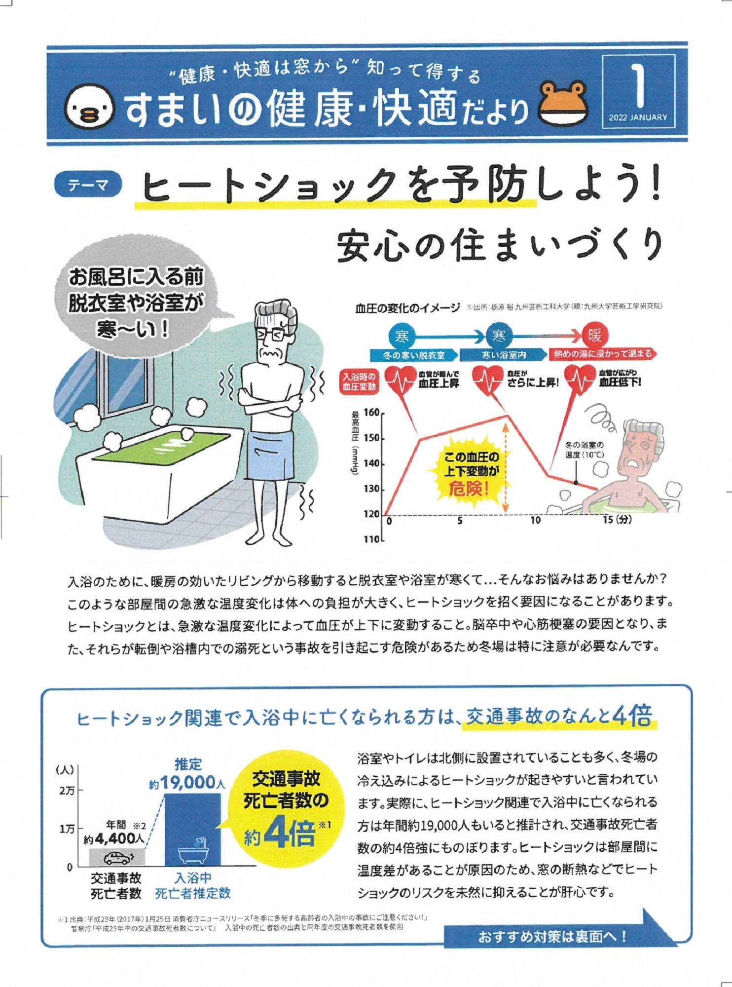 ☆すまいの健康・快適だより１月号☆ ツカサトーヨー住器のイベントキャンペーン 写真1