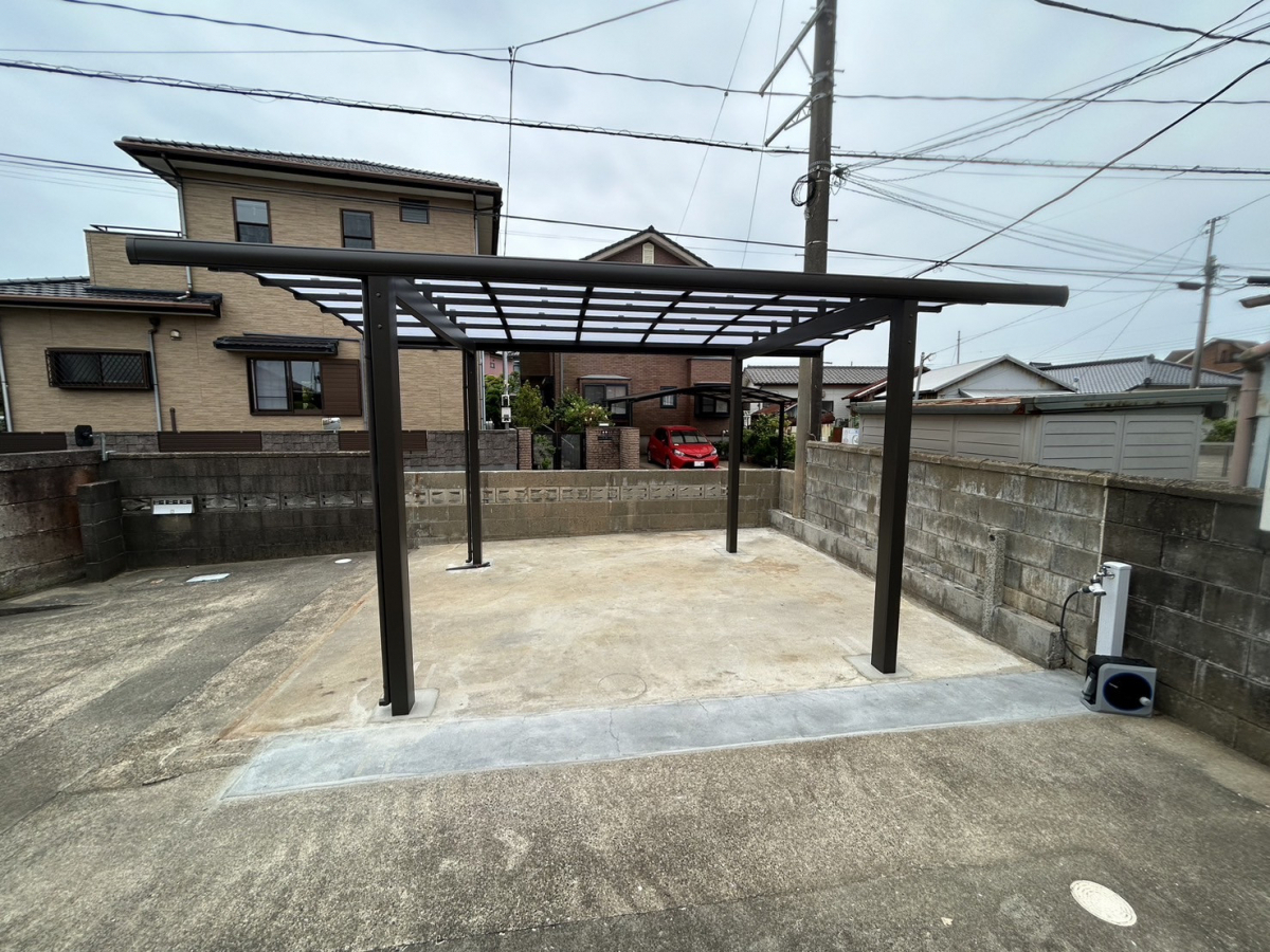カワカの銚子市　エクステリア　カーポート　リフォーム　工事の施工後の写真1
