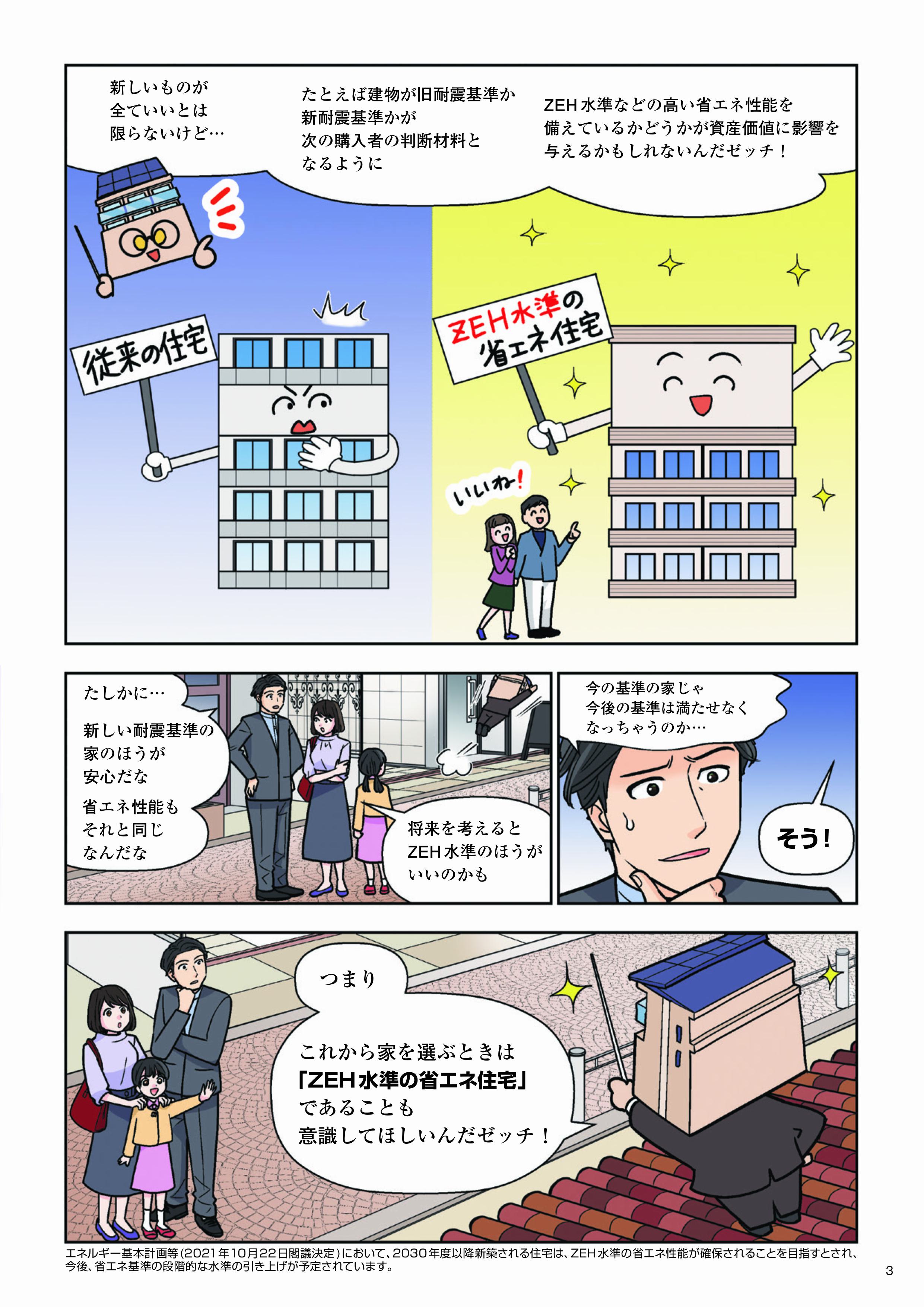 国土交通省　ZEH(ゼッチ）　わかりやすく漫画 窓ドア京橋駅前店のイベントキャンペーン 写真3