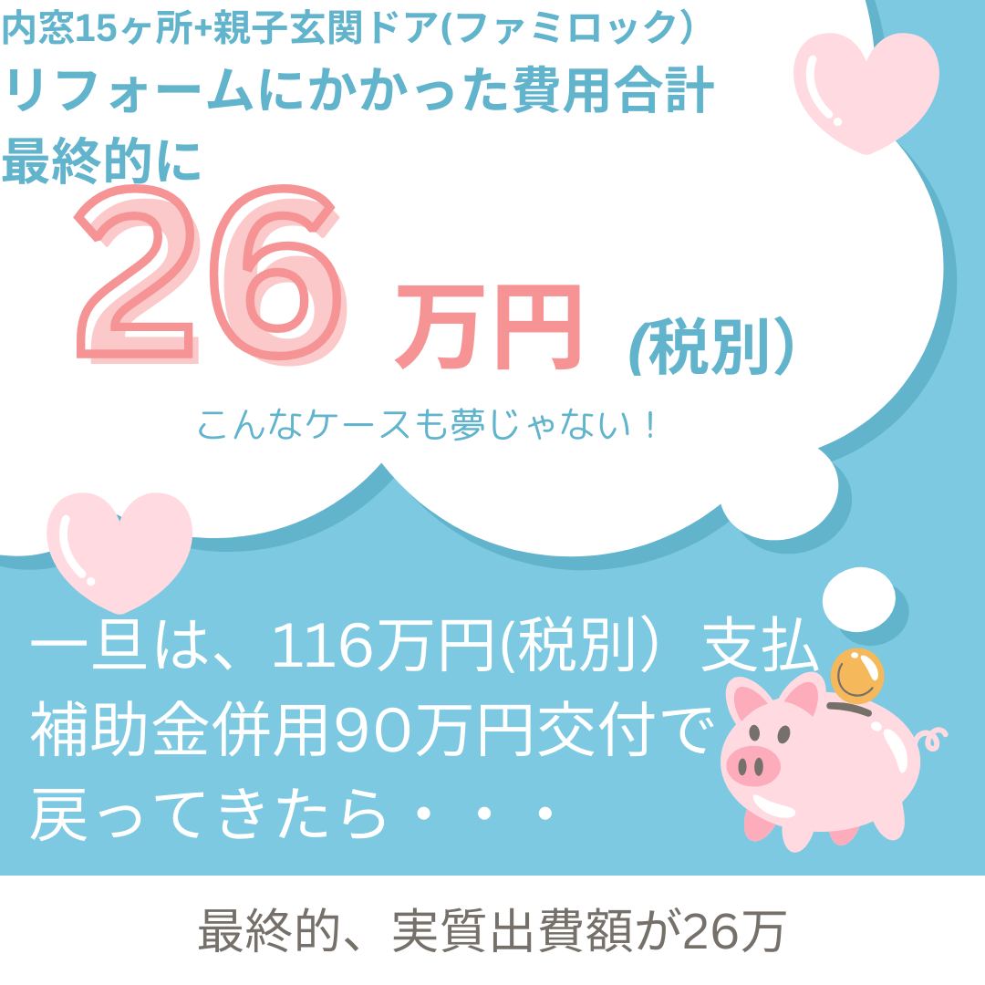 大阪市省エネ補助金と窓リノベ補助金　併用申請　可能です！ 窓ドア京橋駅前店のブログ 写真4