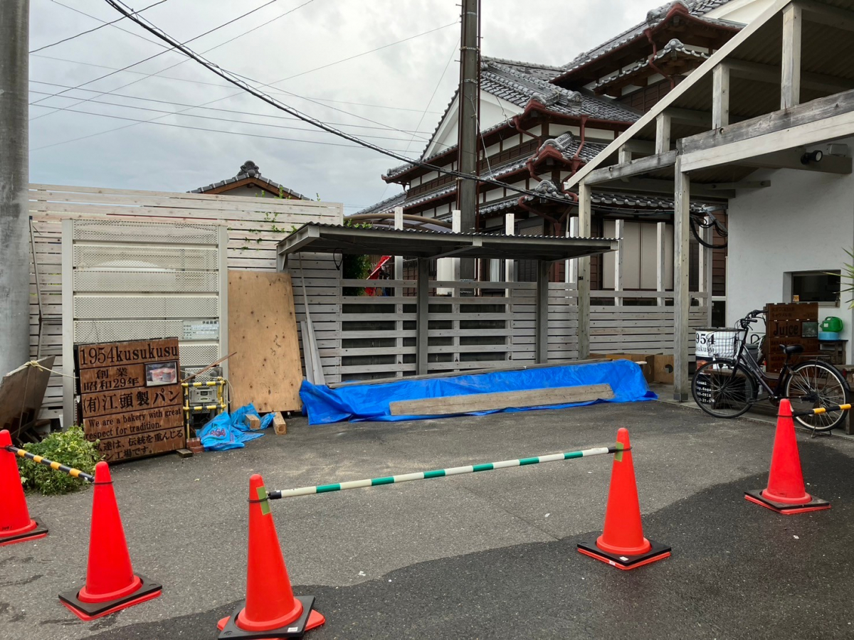 大和アルミトーヨー住器の木フェンス設置工事の施工後の写真1