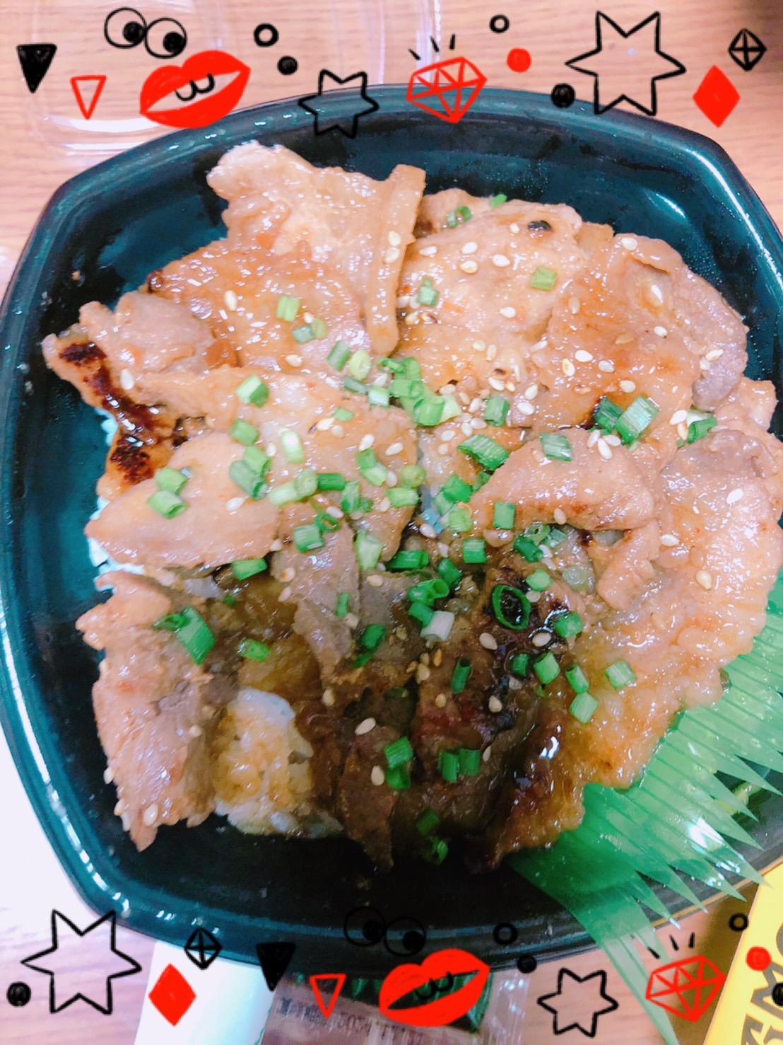 豚カルビ丼 飯田トーヨー住器のブログ 写真2