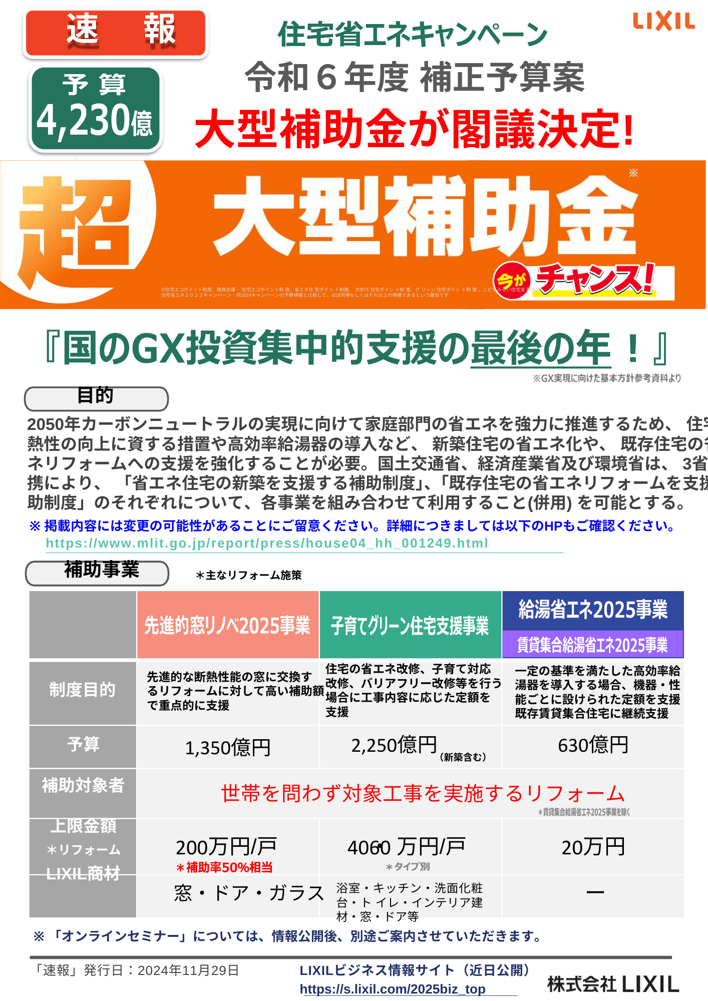 先進的窓リノベ2025事業 飯田トーヨー住器のイベントキャンペーン 写真1