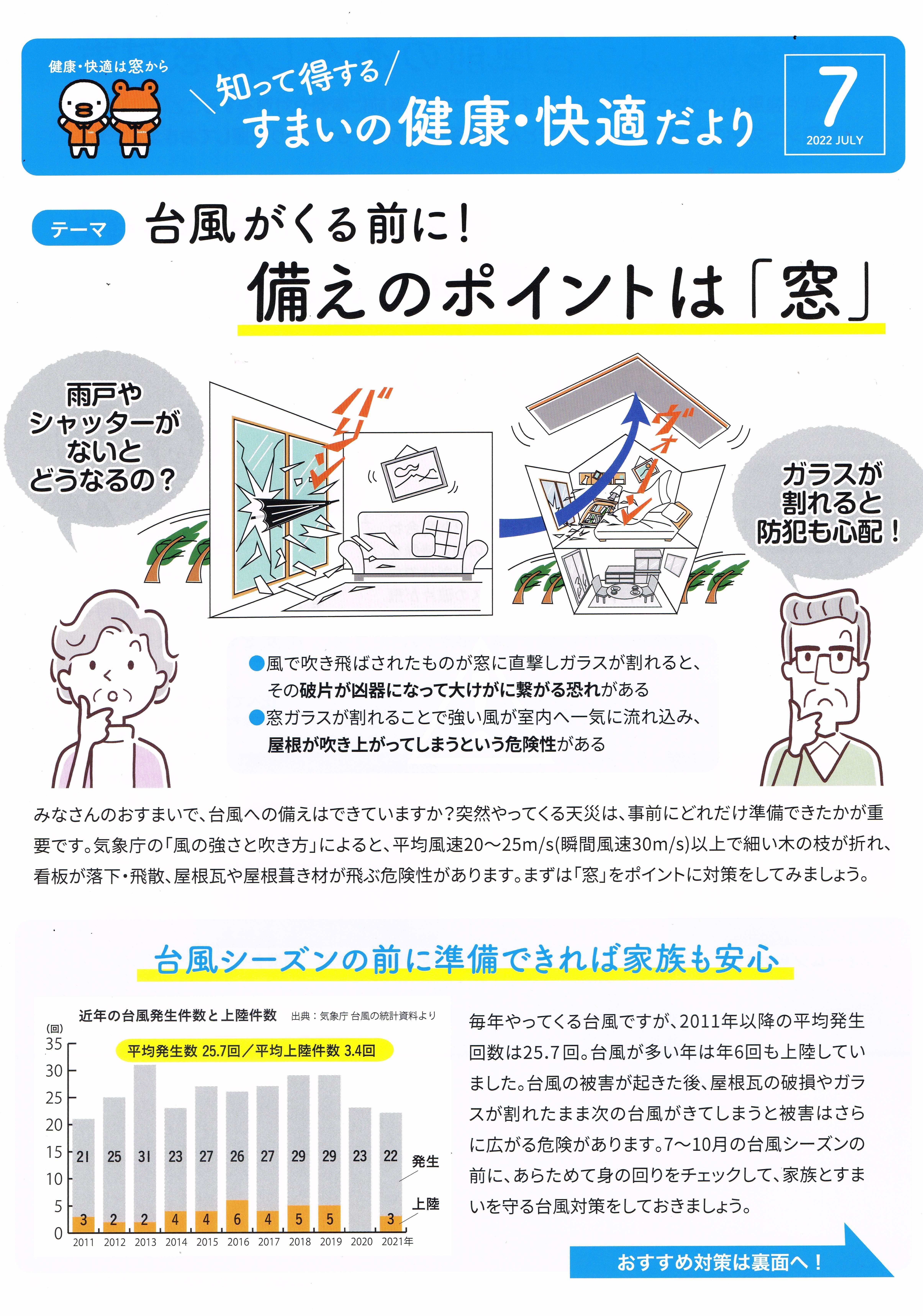 すまいの健康・快適だより　７月号 トーヨコトーヨー住器のイベントキャンペーン 写真1