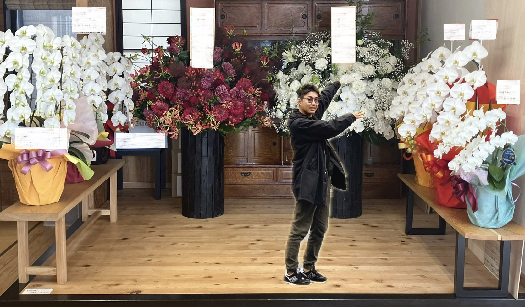 お祝いのお花いただきました🌸 アルファトーヨー住器のブログ 写真3