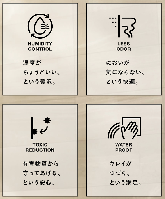 ◆おすすめ商品◆エコカラット（壁材/調湿機能/消臭/有害物質低減/お手入れ簡単） アルファトーヨー住器のブログ 写真3