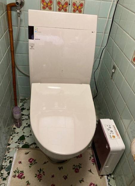 西幸の群馬県桐生市　トイレ交換の施工前の写真1