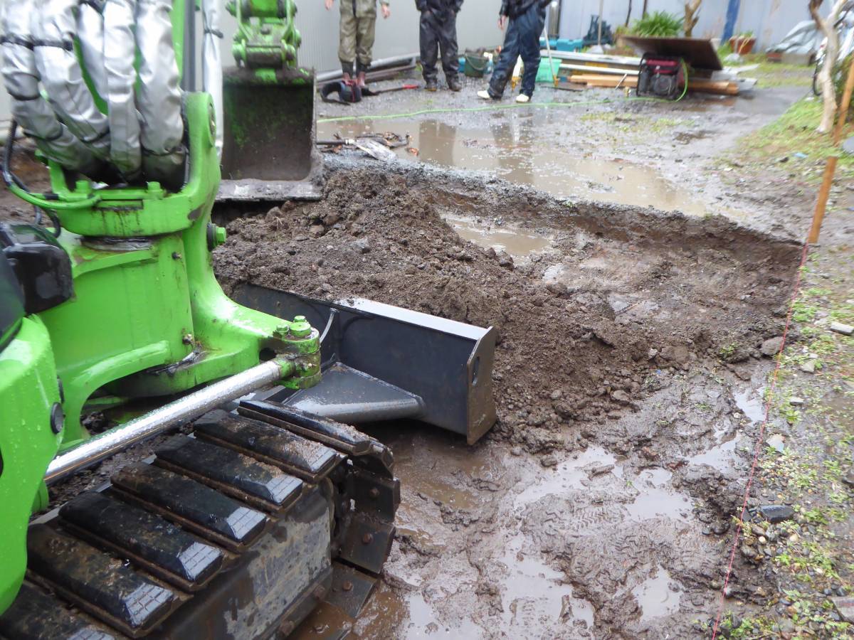 東京石原トーヨー住器の駐車場コンクリ打設工事の施工前の写真1