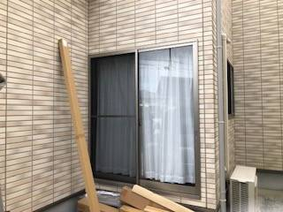 松本トーヨー住器の愛南町　テラス工事の施工前の写真1