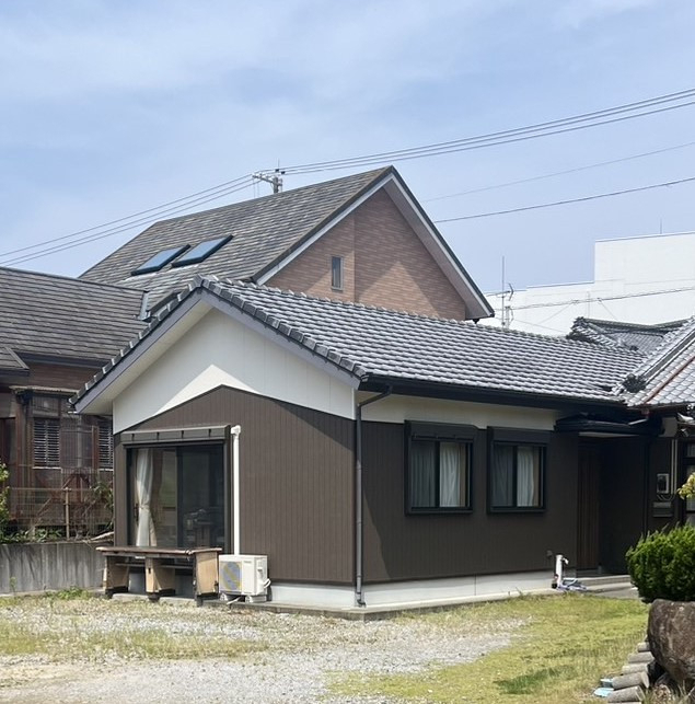 松本トーヨー住器の愛南町　テラス工事の施工前の写真1