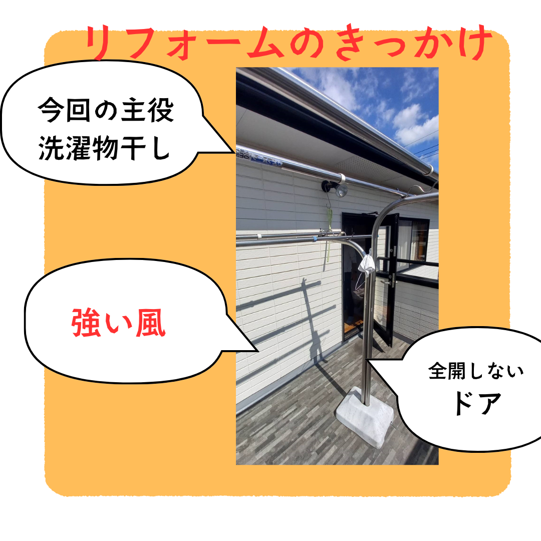 上廣トーヨー住器 E＆Rプロの長年の悩みとおさらば　勝手口引戸ガゼリアＮエアスライド【福岡市】の施工事例詳細写真1