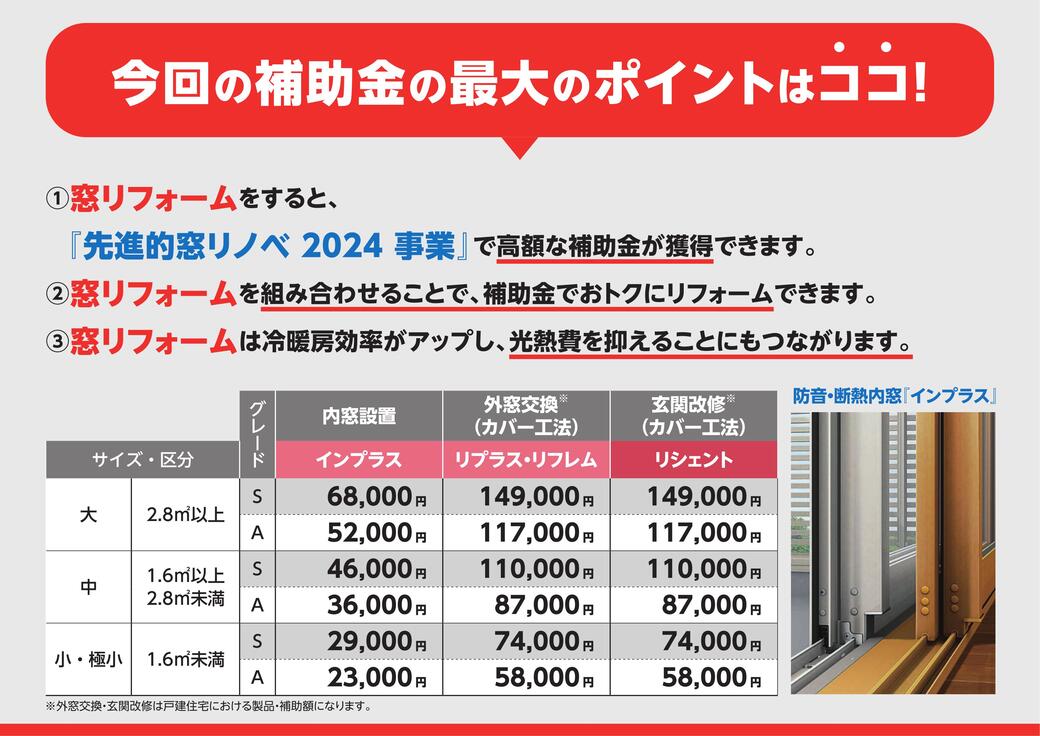 🌞住宅省エネ2024キャンペーン🌞補助金を申請してお得にリフォームするための３つのポイント 粕谷のブログ 写真8