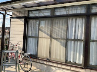 粕谷の茨城県古河市【外窓交換】古い雨戸付サッシを高断熱サッシに交換しました！の施工前の写真3