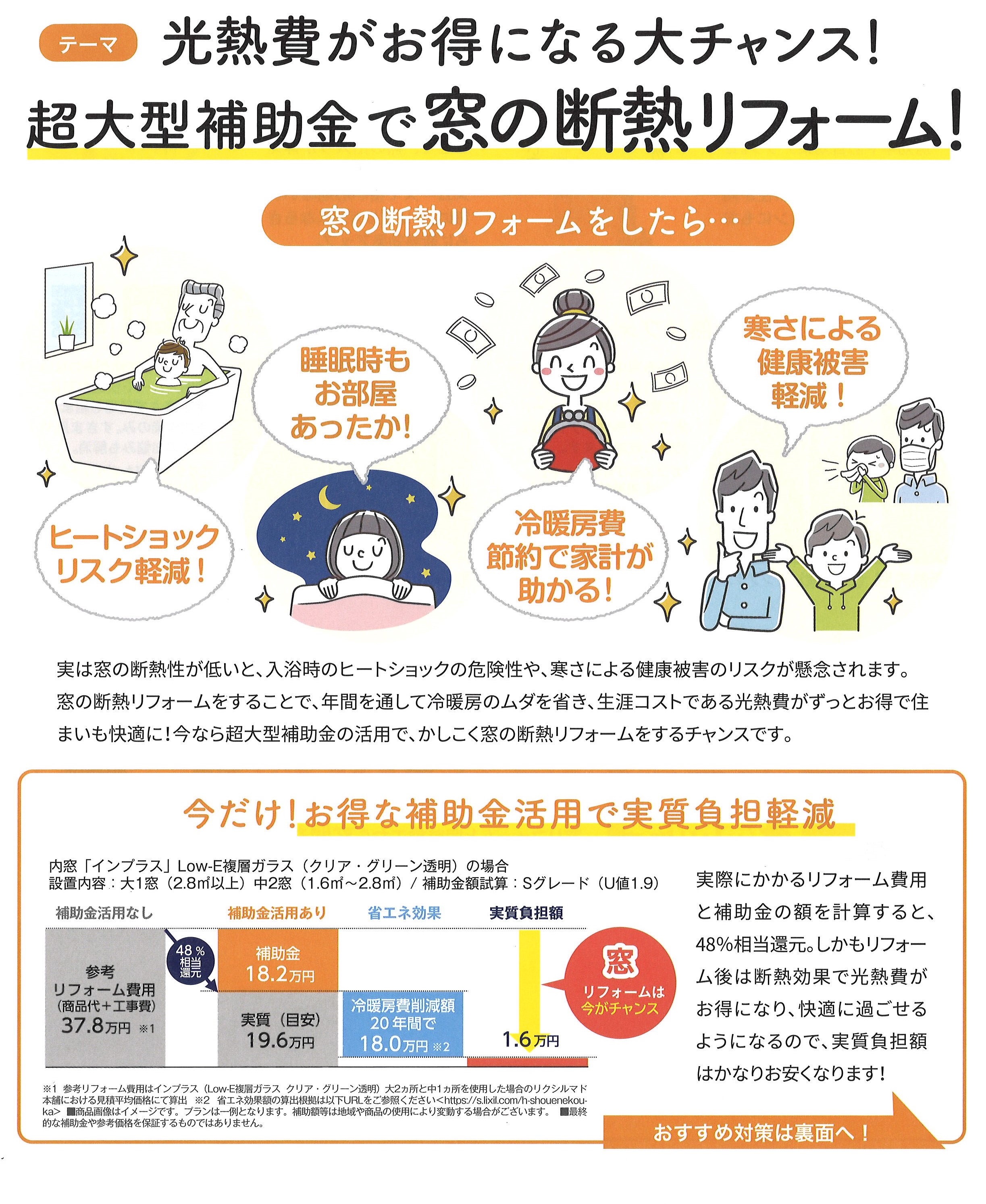 山口西京トーヨー住器 長門の窓リフォーム　インプラス取付工事＜補助金対象商品＞の施工事例詳細写真1