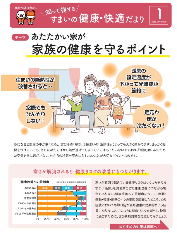 すまいの健康・快適だより【1月号】 米田トーヨー住器のイベントキャンペーン 写真1