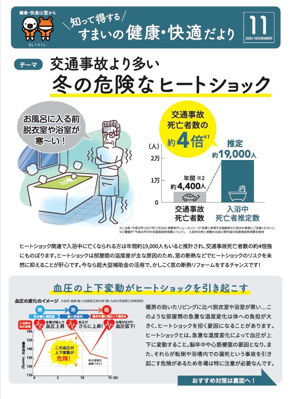 住まいの健康・快適だより【11月号】 米田トーヨー住器のイベントキャンペーン 写真1