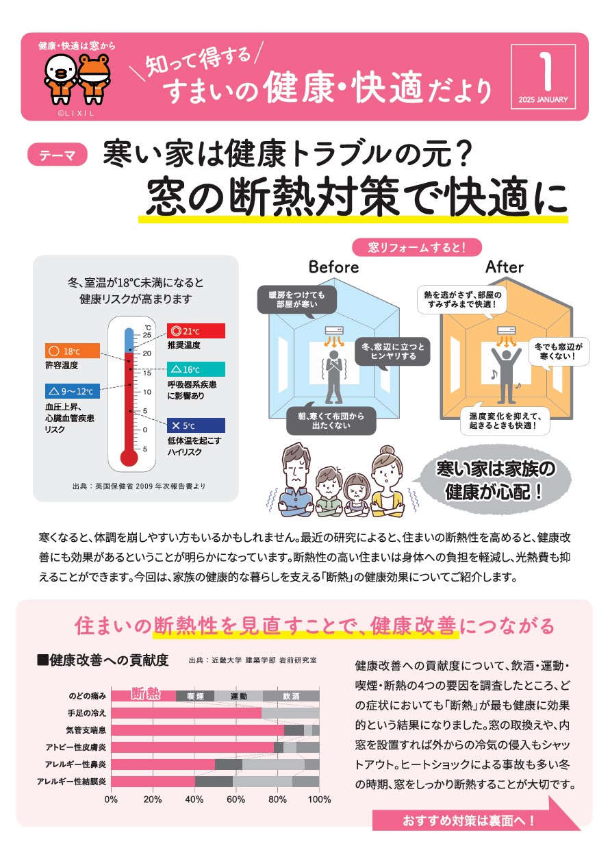 すまいの健康・快適だより【1月号】 米田トーヨー住器のイベントキャンペーン 写真1