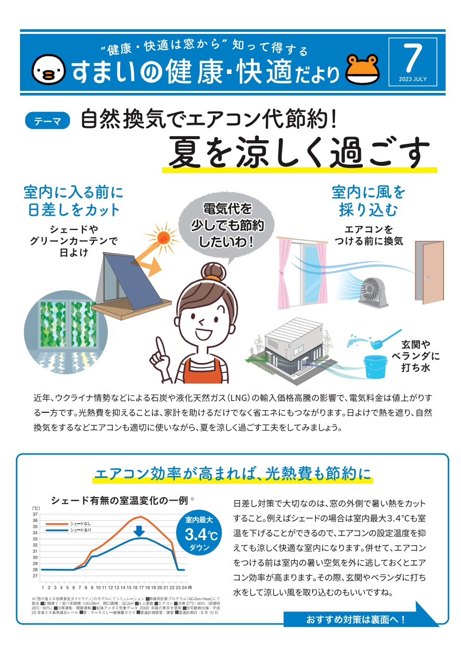 すまいの健康・快適だより【7月号】 米田トーヨー住器のイベントキャンペーン 写真1