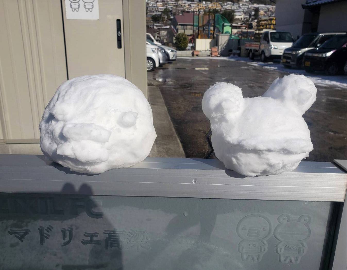 雪だるま”とりかえるちゃん” ワタナベトーヨー住器のブログ 写真1