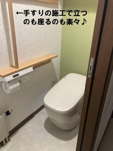 札幌トーヨー住器の水が止まらなくなったウォシュレットのトイレと経年劣化で水漏れする洗面化粧台を交換リフォーム［恵庭市］の施工後の写真1