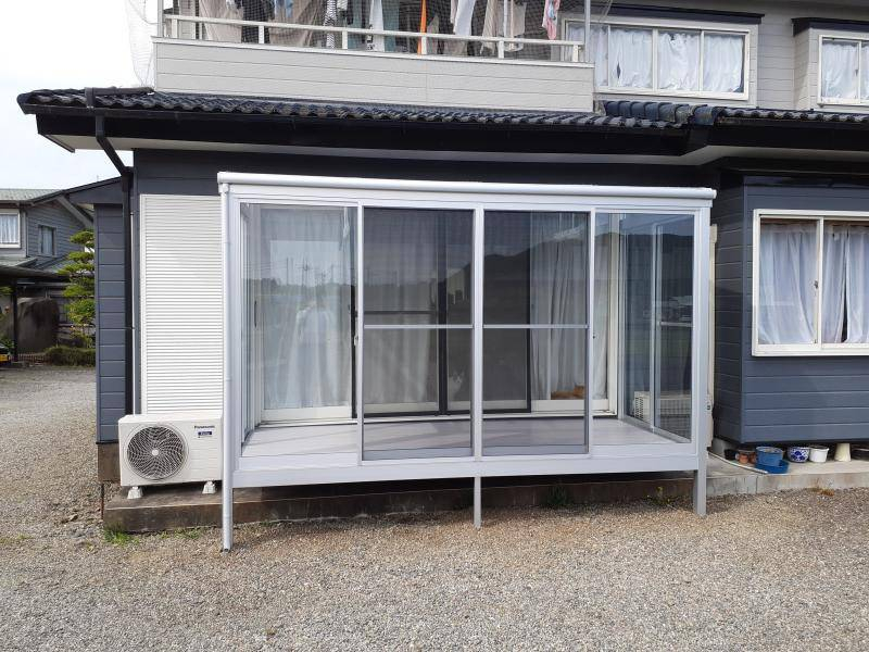 カワサキトーヨー住器 那須那珂川のサンルーム施工例の施工後の写真1