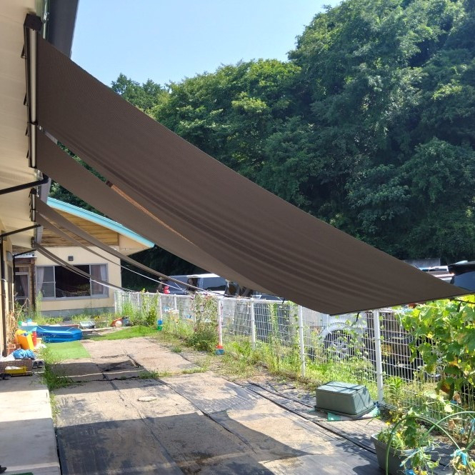 カワサキトーヨー住器 那須那珂川の外付け日よけ設置工事の施工前の写真3