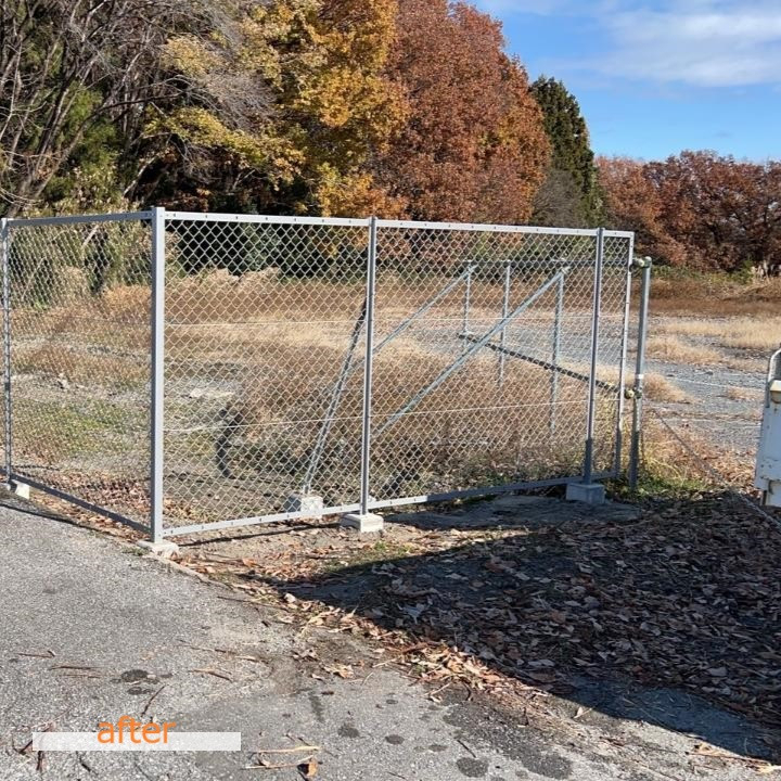 カワサキトーヨー住器 那須那珂川のフェンス設置工事の施工後の写真2