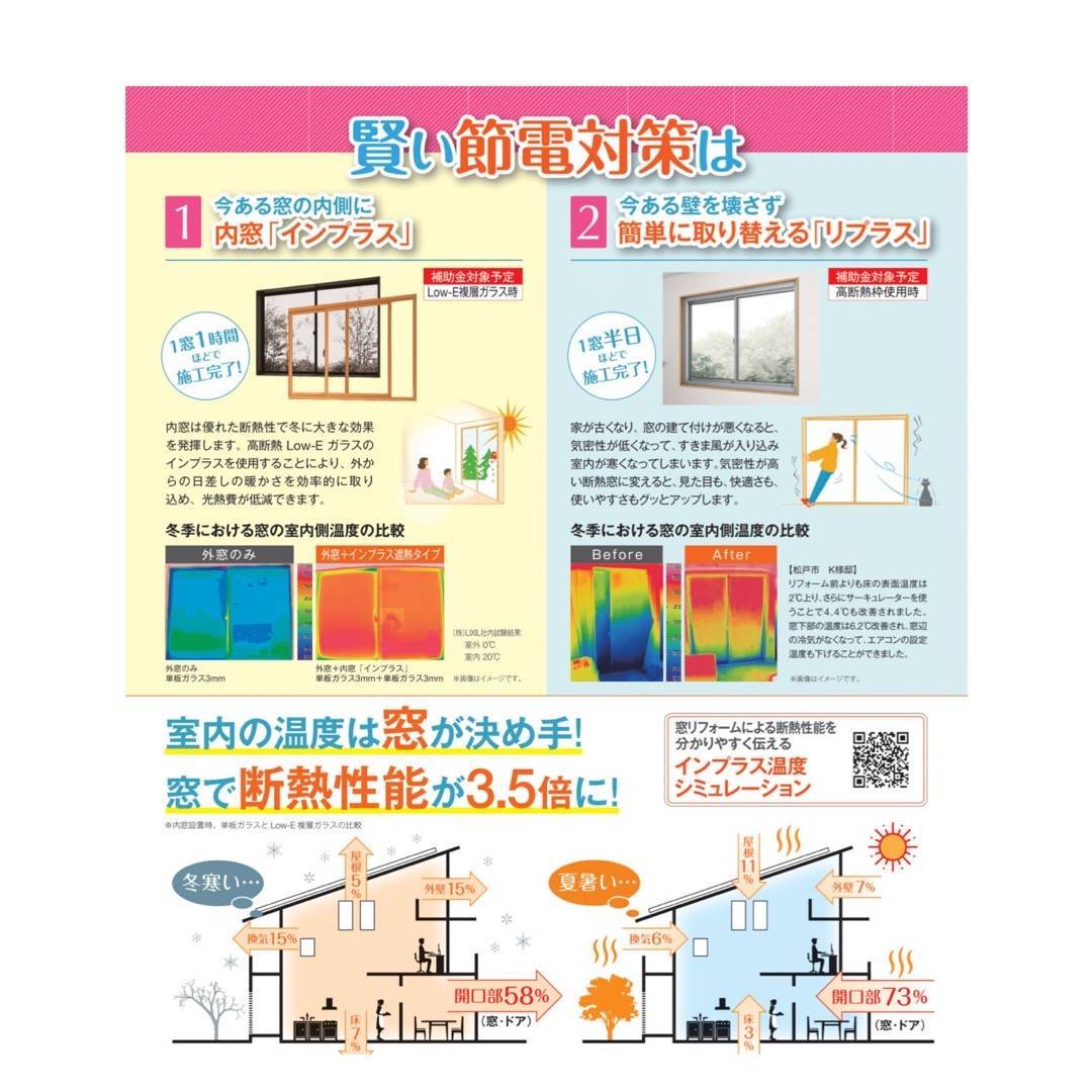 窓のリフォームで冷暖房費を節約！ アイプラン今井ガラス建材のイベントキャンペーン 写真2