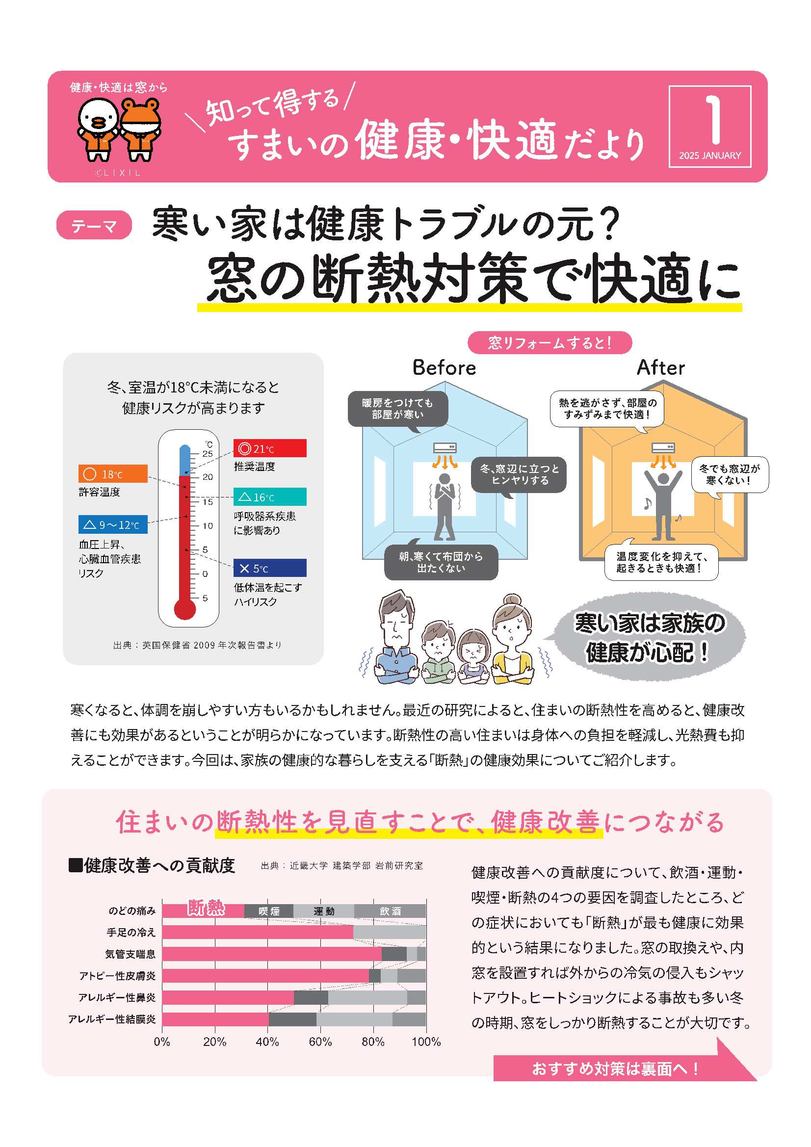 寒い家は健康トラブルの元？窓の断熱対策で快適に アイプラン今井ガラス建材のイベントキャンペーン 写真1