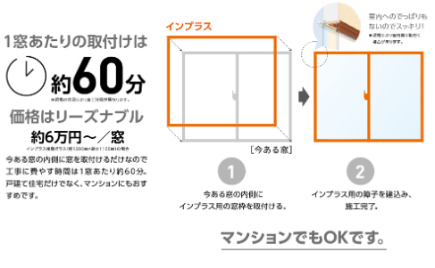 サカウチの【長岡市】内窓インプラスで省エネ、断熱性UP！結露軽減や遮音効果にも優れた製品です。の施工事例詳細写真3